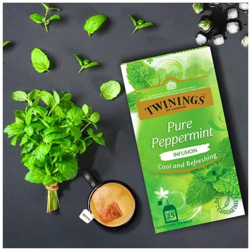 Twinings Pure Peppermint Tea,  50 g (25 Bags x 2 g each) -7.webp